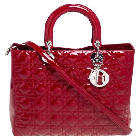 patent mini lady dior|dior red cannage bag.